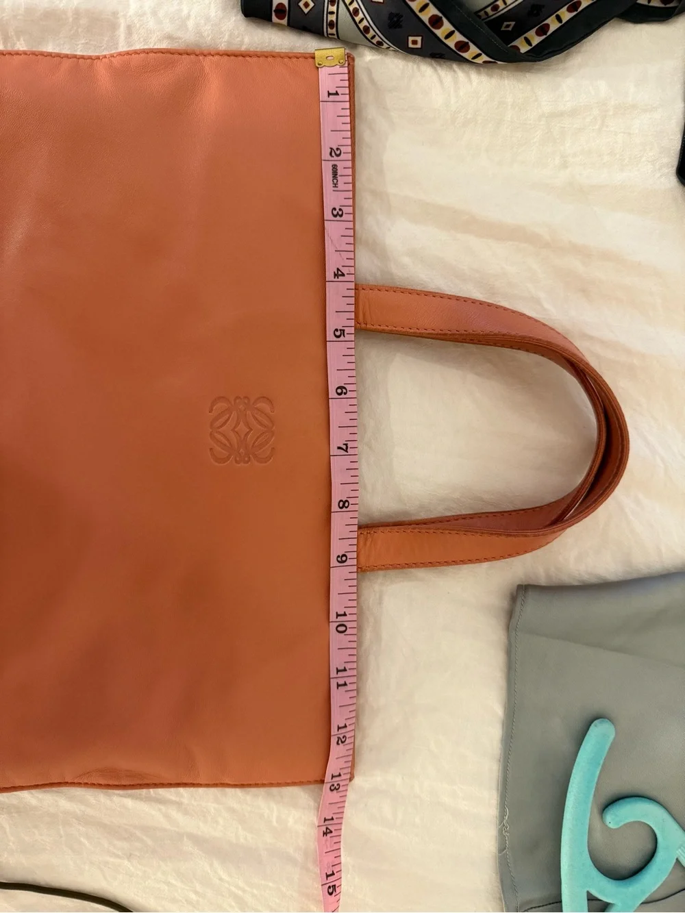 Loewe Coral Pink Leather Tote